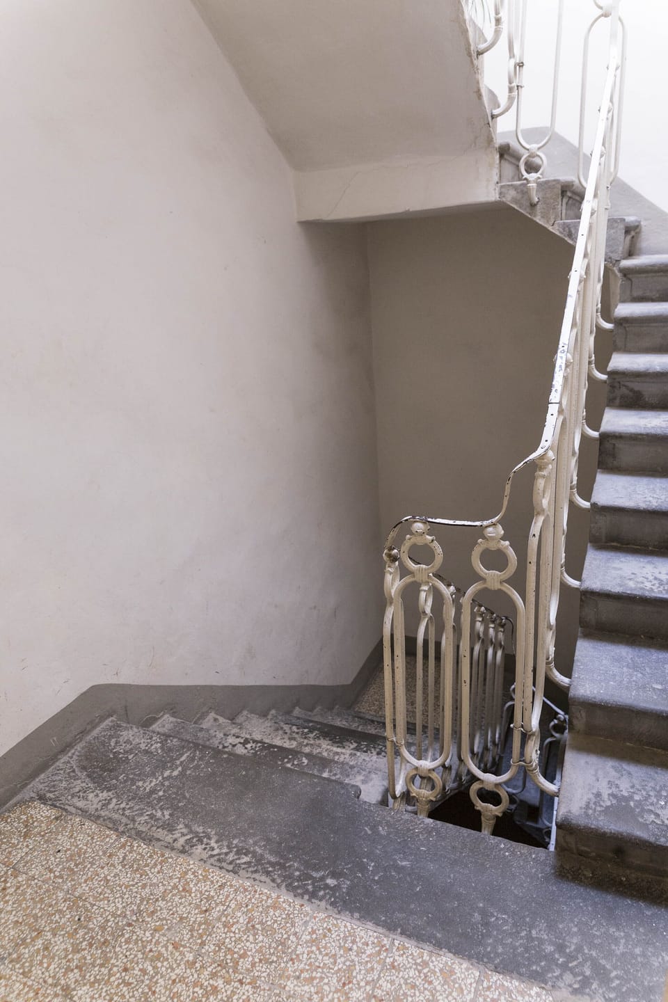 Interior corridor and staircase.