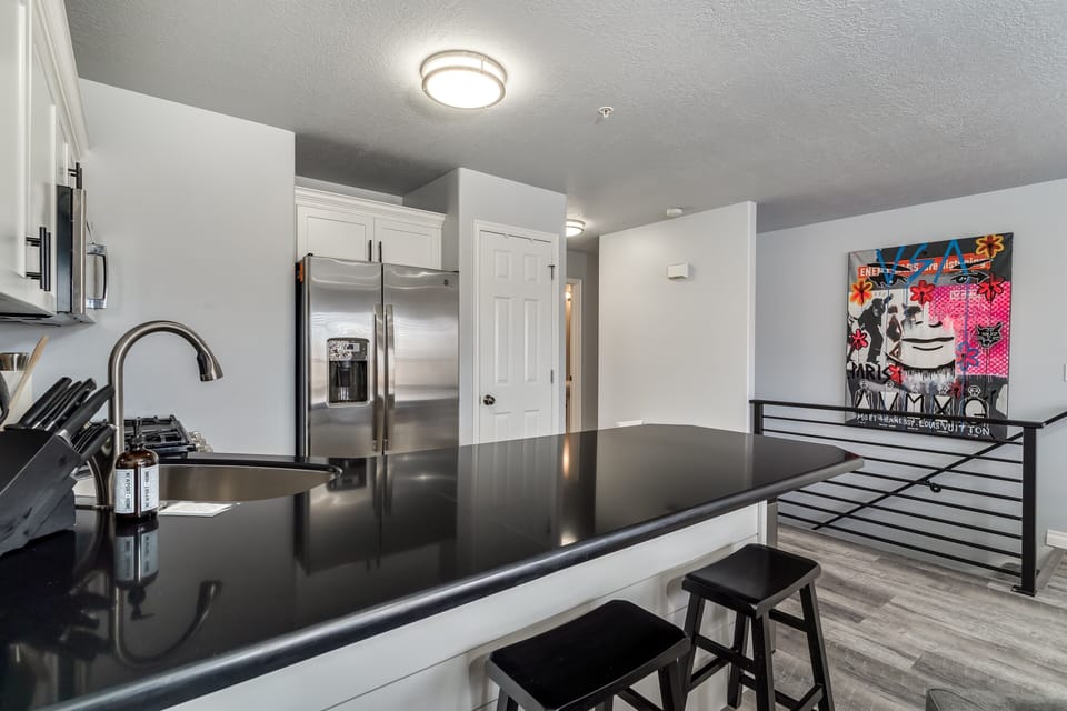 Eat in kitchen with room for 5 plus all new gourmet kitchen appliances 