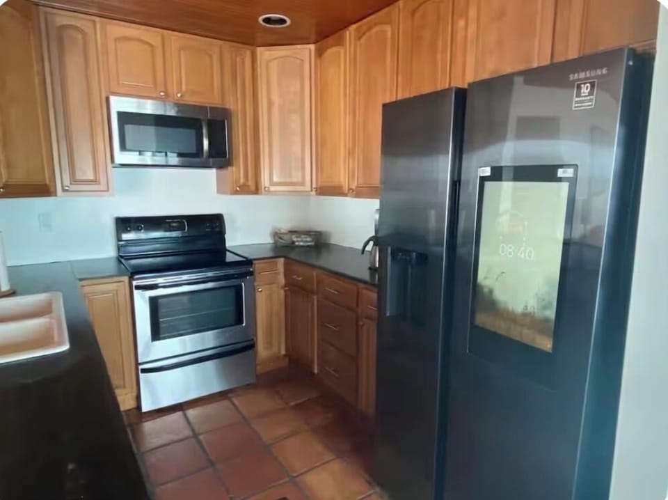 Kitchen that opens to dining area and living room!
