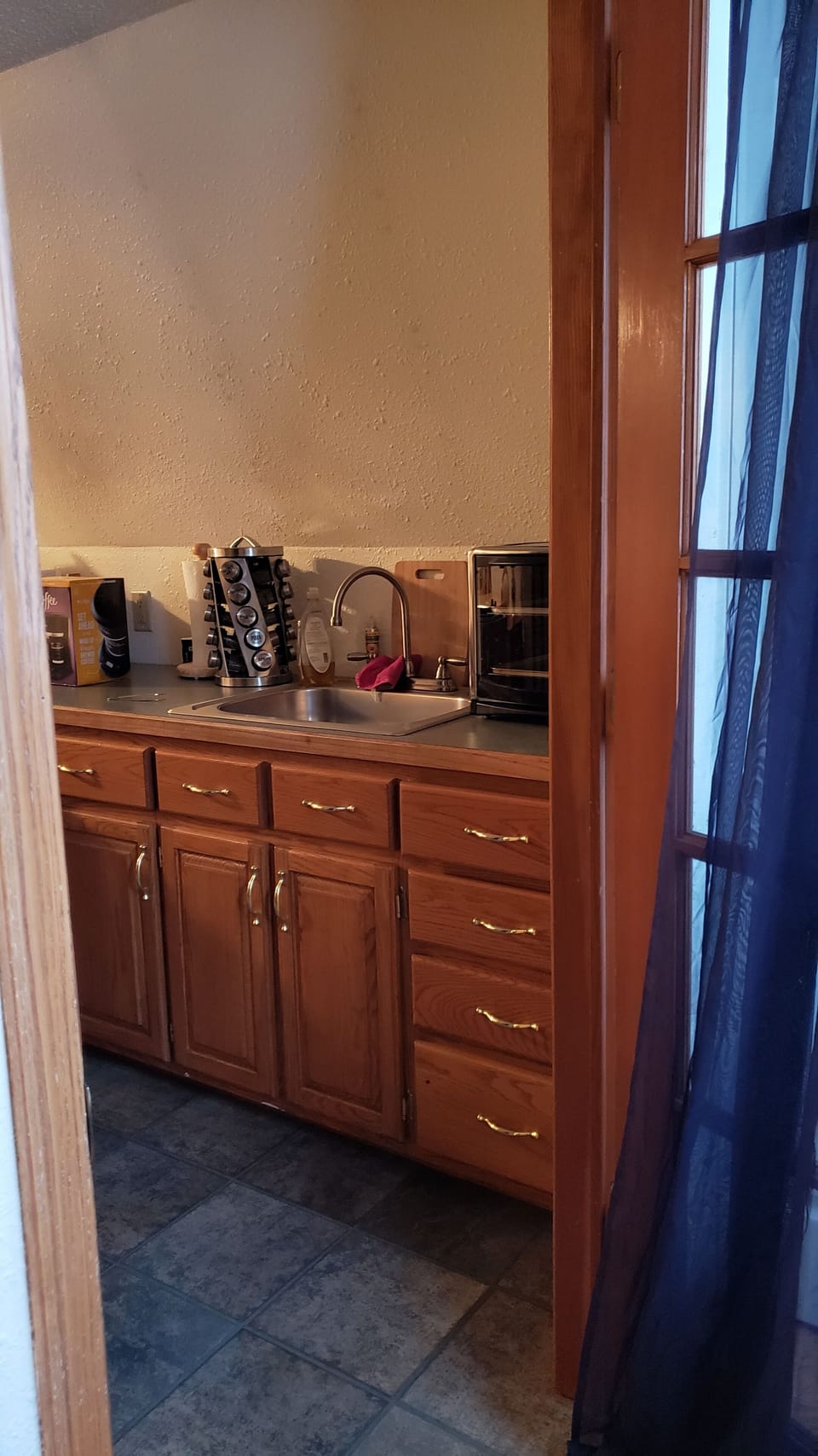 Entry into kitchen.