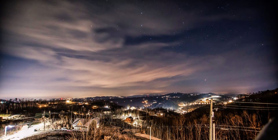 Spectacular views of the mountains and stars from our many decks!