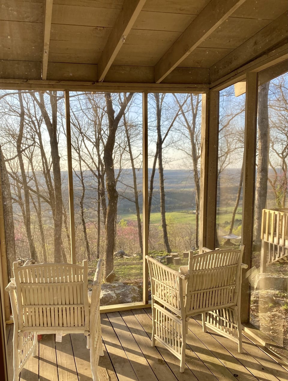 Private screened porch off master. 