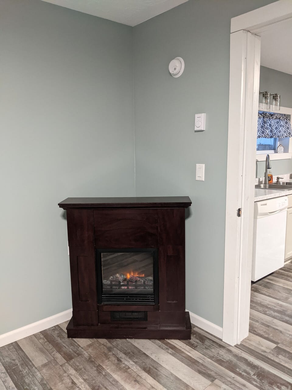 Fireplace in the master bedroom