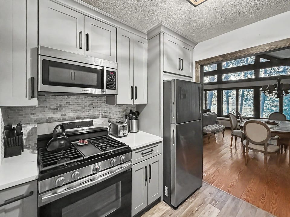 Fully stocked kitchen