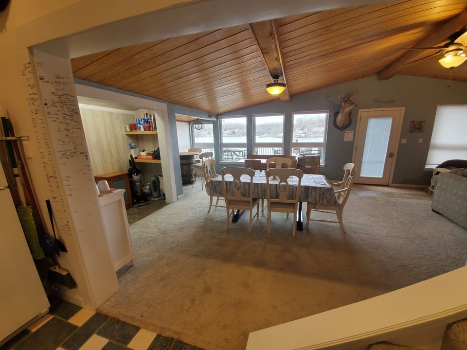 Great room dining area