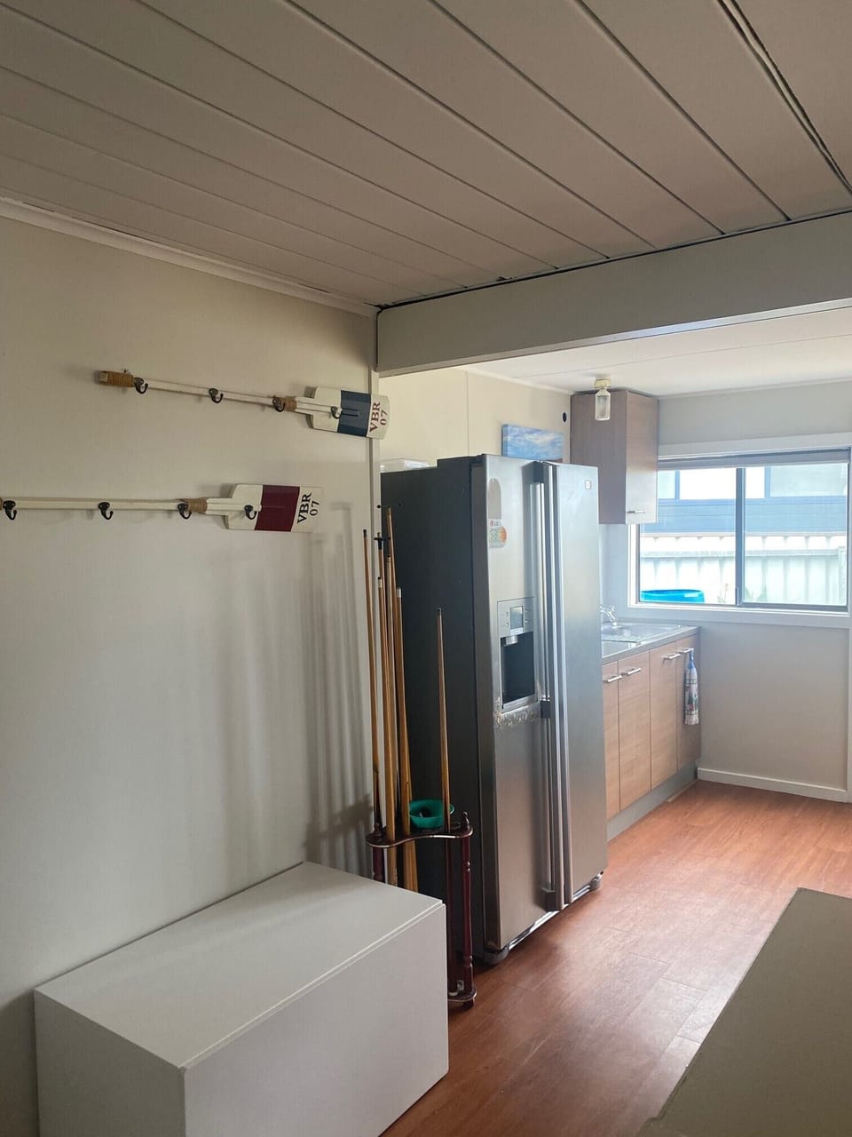 Downstairs kitchenette and second fridge/freezer 
