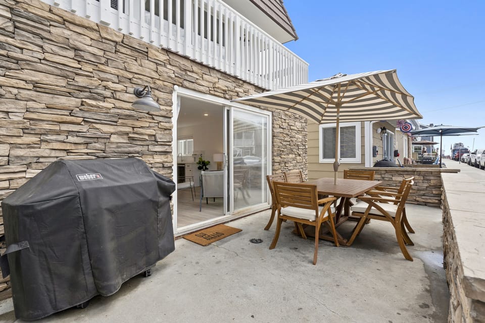 You can see the ocean from the patio