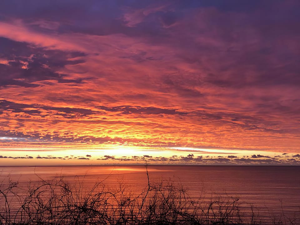 Sunset view from the property | Old School Mews - Old School Mews, Shanklin