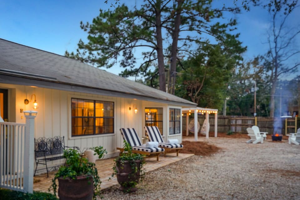 Bask in the sun & at your leisure on the extended antique brick patio. 