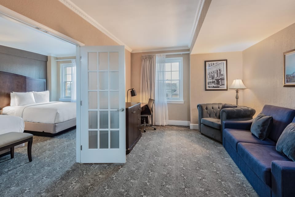 In-room safe, desk, laptop workspace, blackout drapes