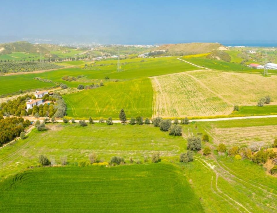 Aerial view showing location of Villa Noni