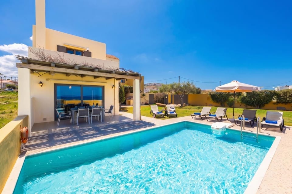 Beautiful villa with private pool and terrace with panoramic sea views
