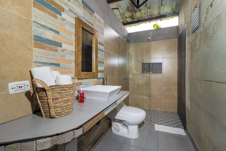 Soap, shampoo, toilet paper