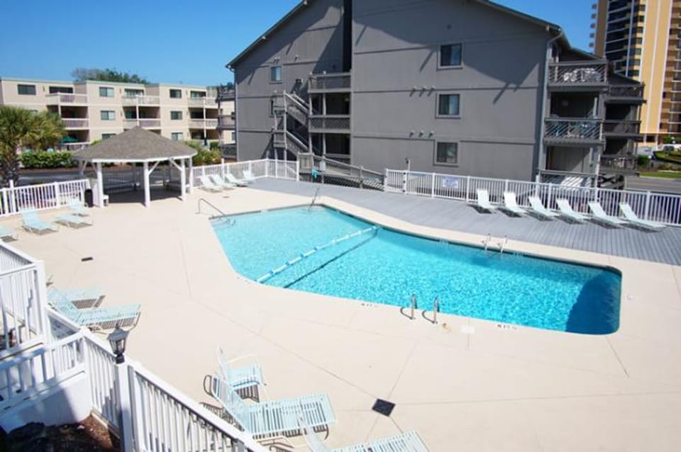 Take a cool dip in the pool after a great day at the beach.