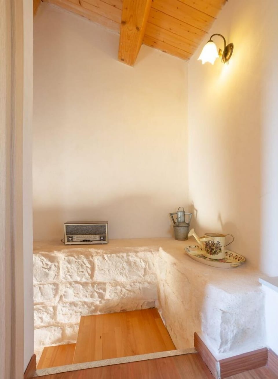 Stairway between ground floor and first floor of villa