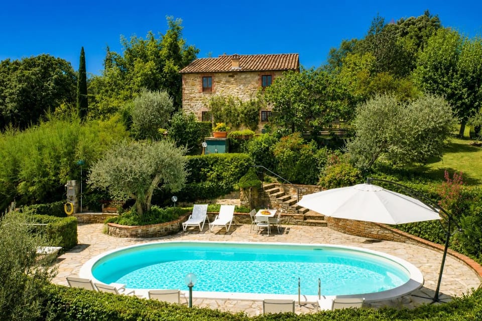 Aerial view of Villa Caporlese