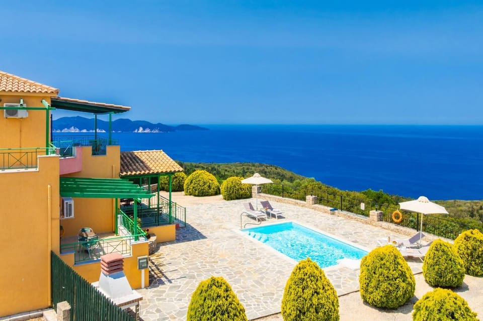 Beautiful villa with private pool and terrace with panoramic sea views