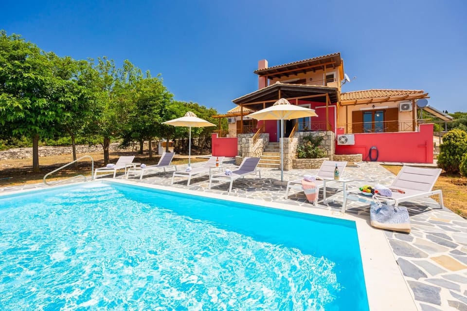 Beautiful villa with private pool and terrace with panoramic sea views