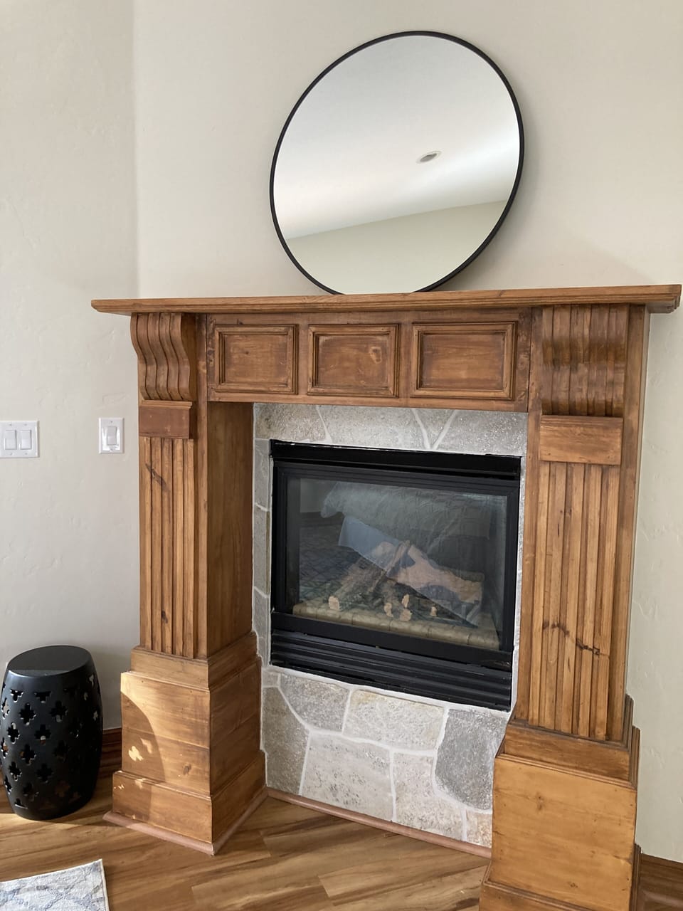 Gas Fireplace in Master Bedroom