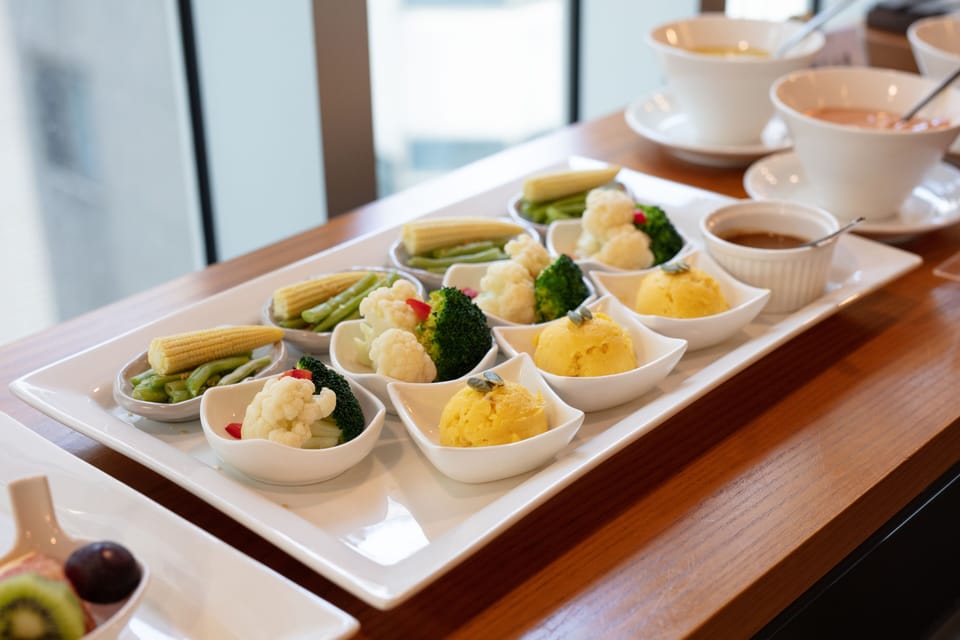 Daily self-serve breakfast for a fee