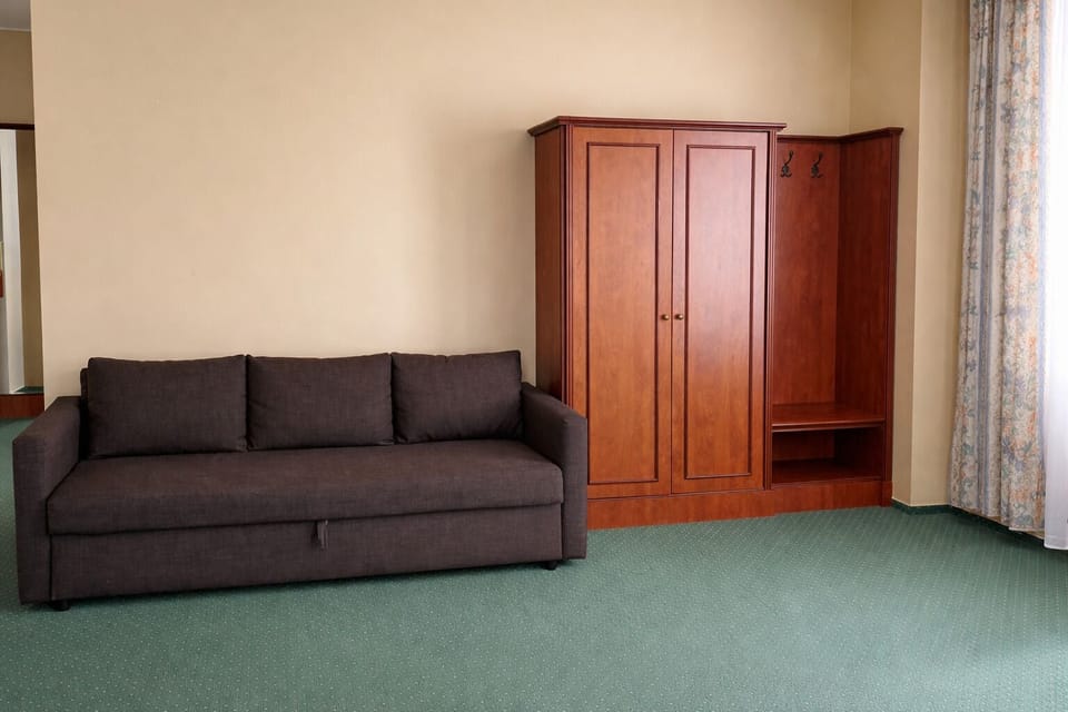 Deluxe Studio Suite | Living area | 50-cm TV with satellite channels