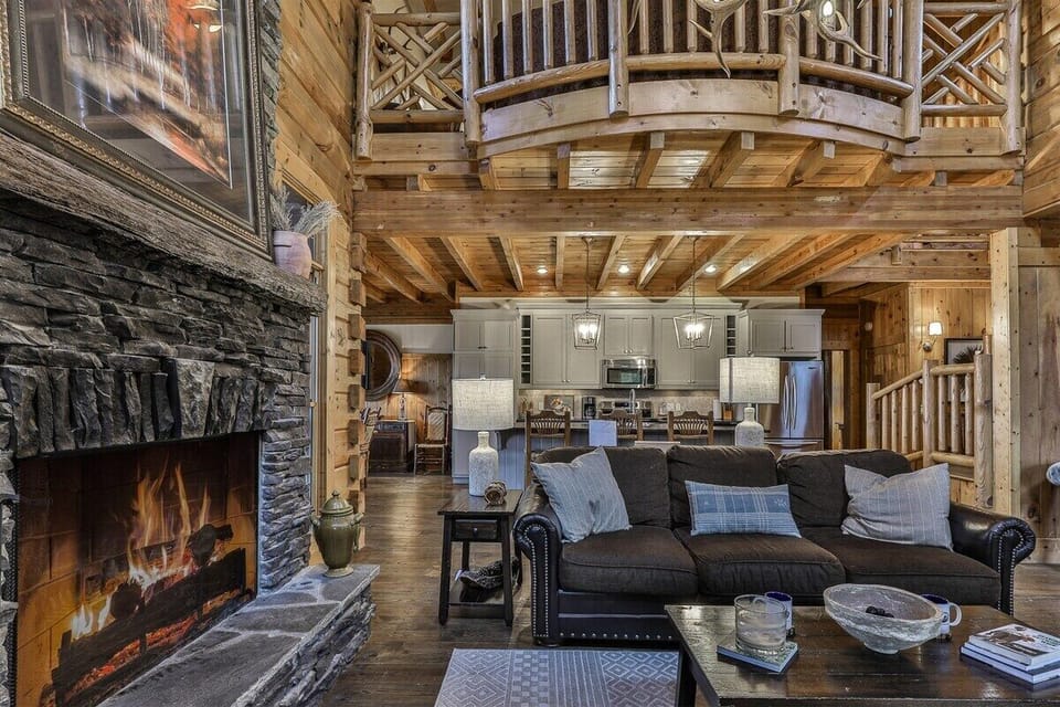 Open floor plan gives family and friends space to spread out