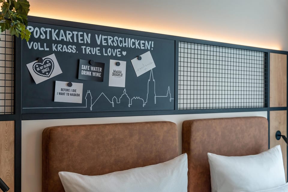Hypo-allergenic bedding, pillowtop beds, free minibar, in-room safe