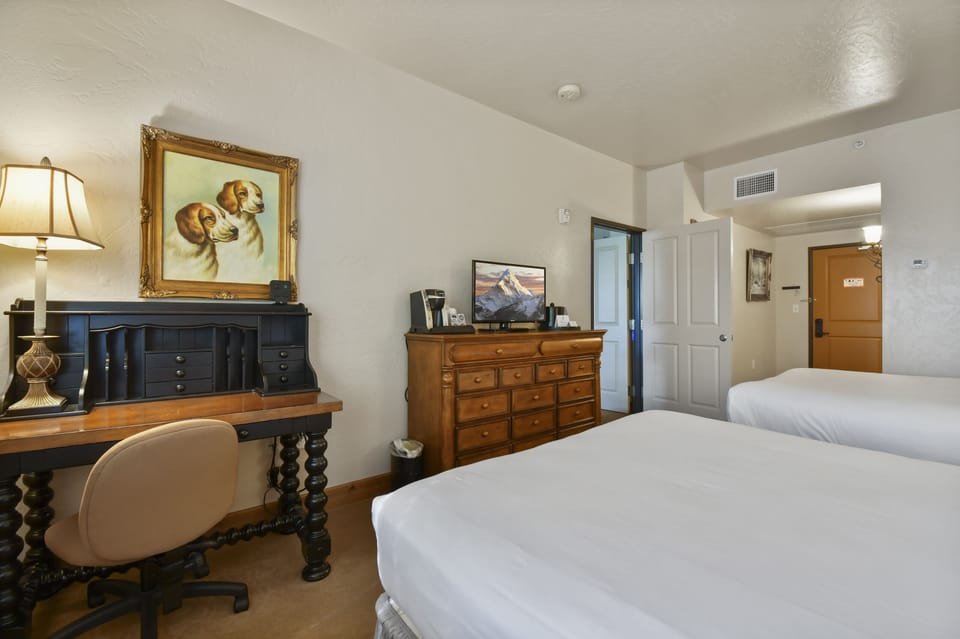Guest bedroom flat screen TV
