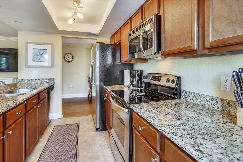 Granite Countertops and Stainless Steel Appliances
