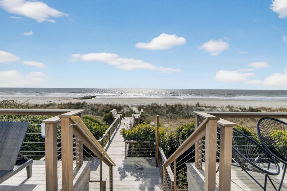 Direct beach access.