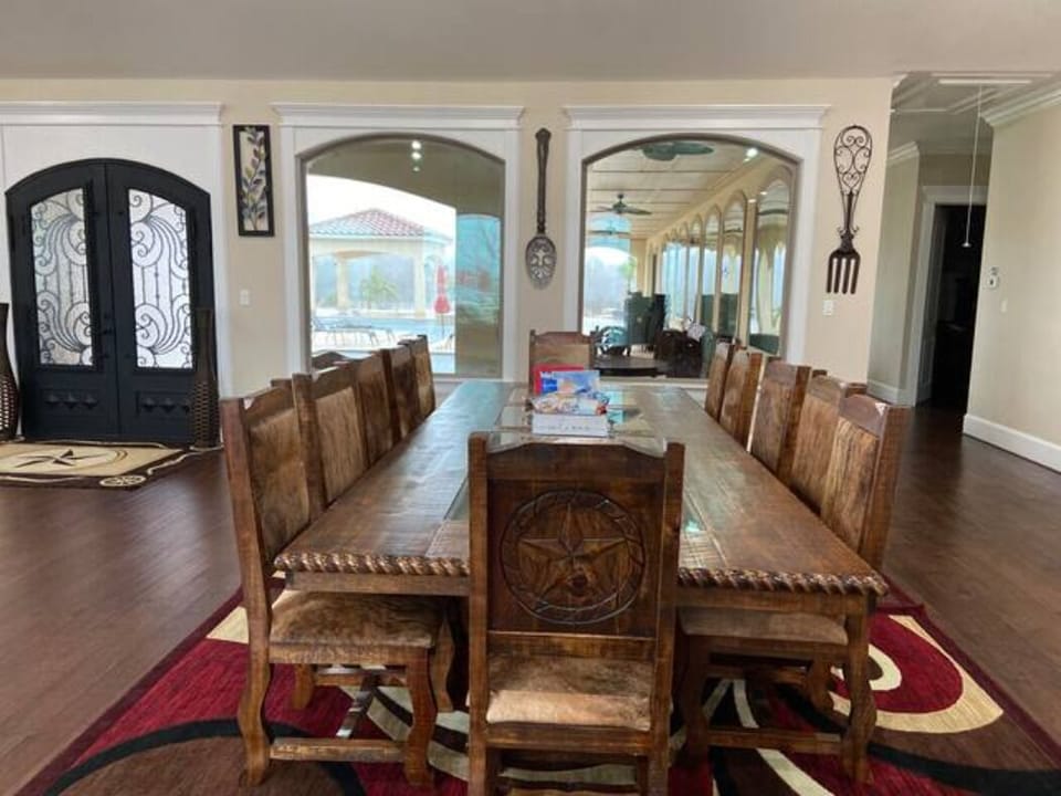 12 foot dining table with 12 chairs
