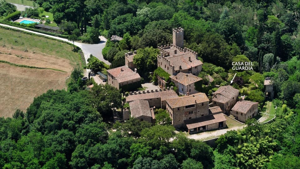 Position of Casa del Guardia at Montalto
