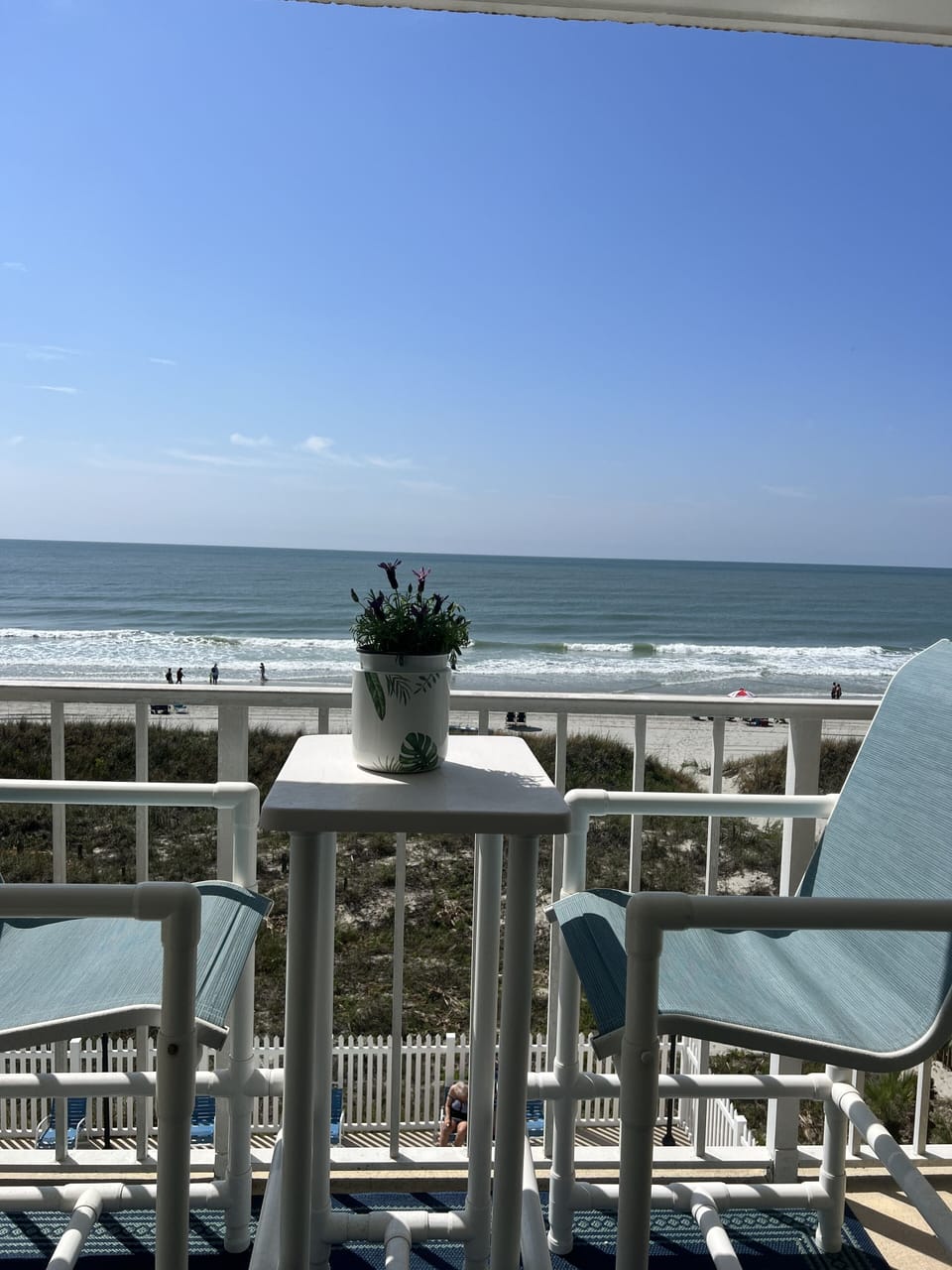 Wraparound Balcony with direct ocean front views