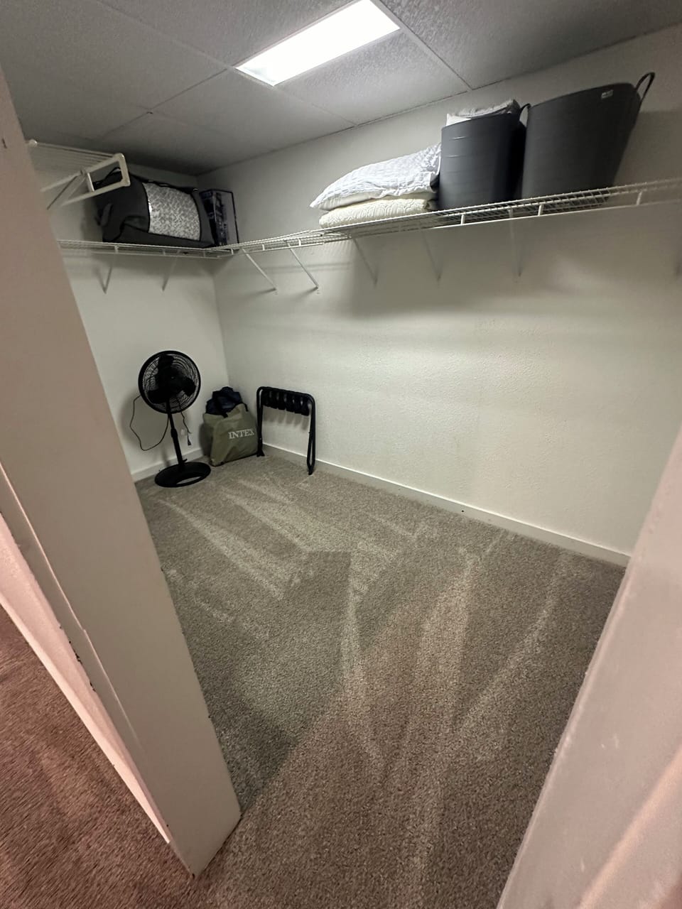 Walk-in closet off second bedroom