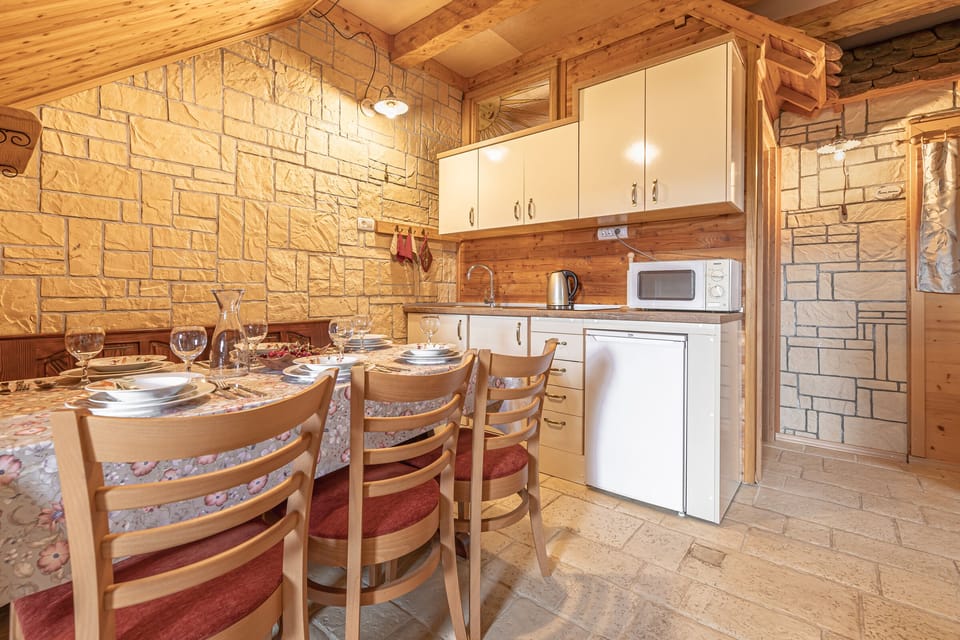 Kitchen and dining area