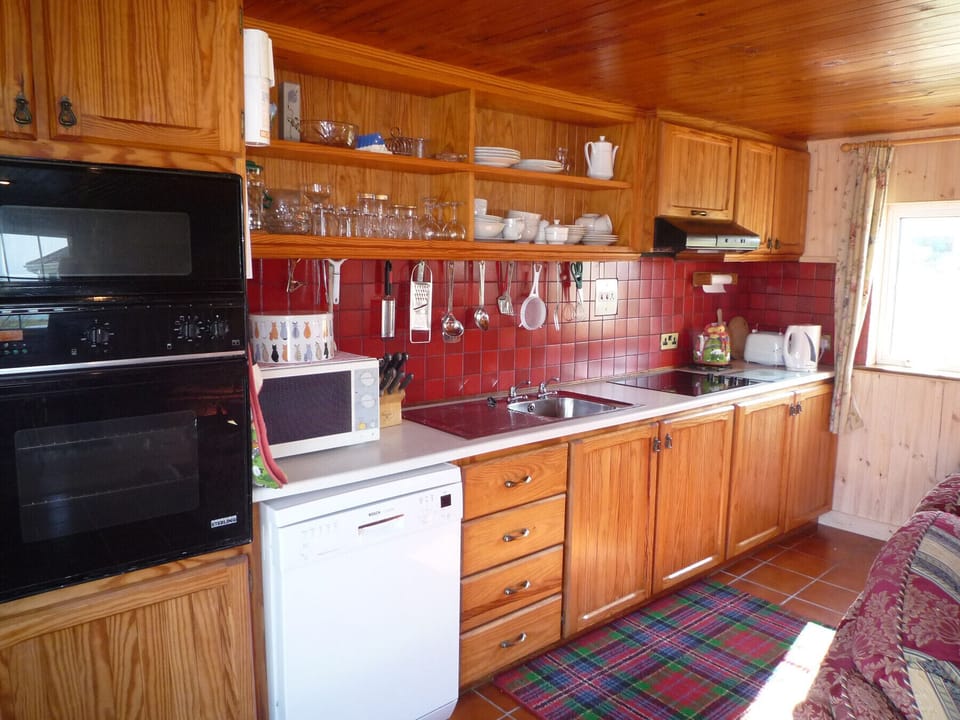 Microwave, electric kettle, highchair