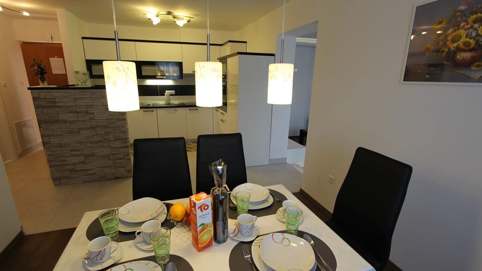 Kitchen and dining area