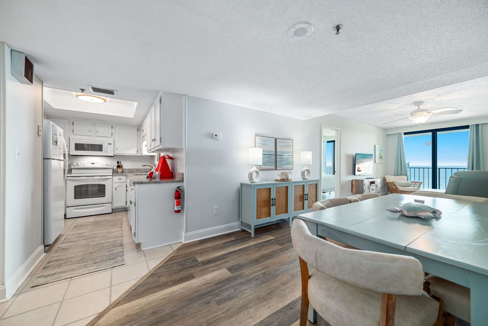 Dining and kitchen