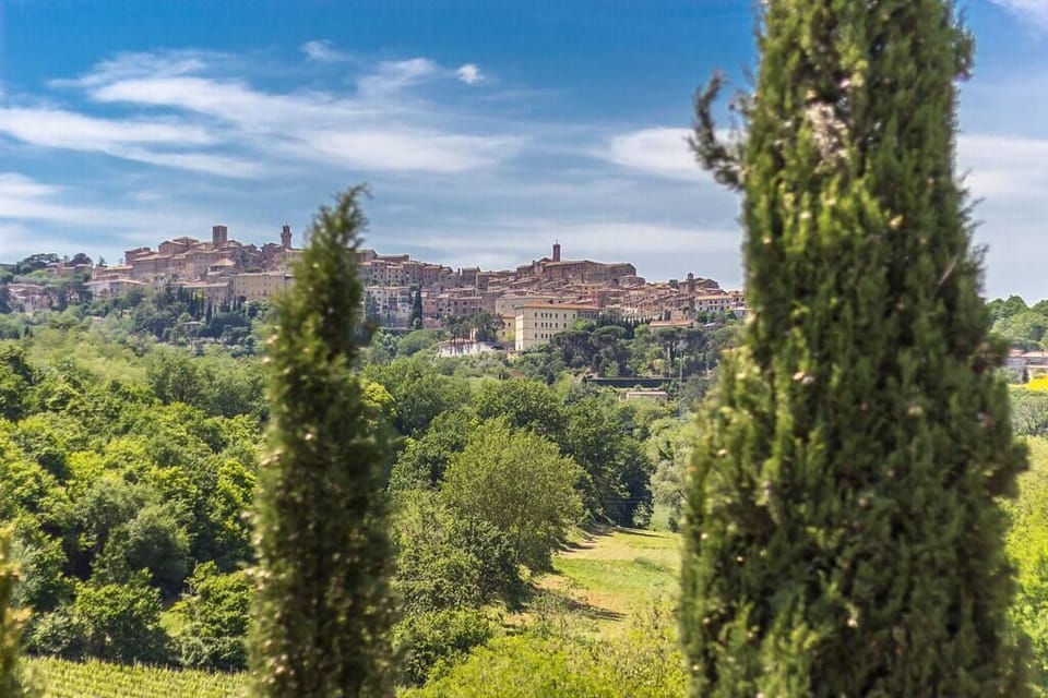 View of Montepulciano from Private Balcony