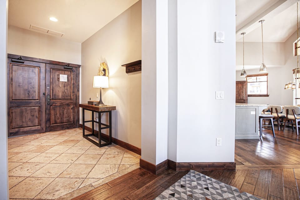 Hyatt Centric Three Bedroom #456 | Living area | Flat-screen TV, fireplace, DVD player, table tennis