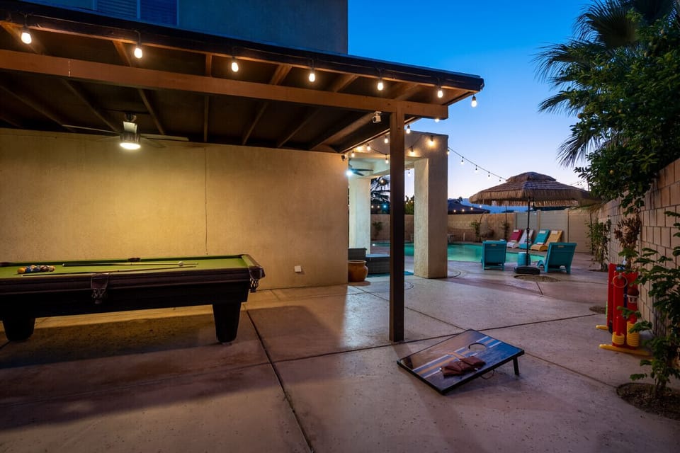 Billiards side: 9ft professional grade pool table, shuffle board, connect 4