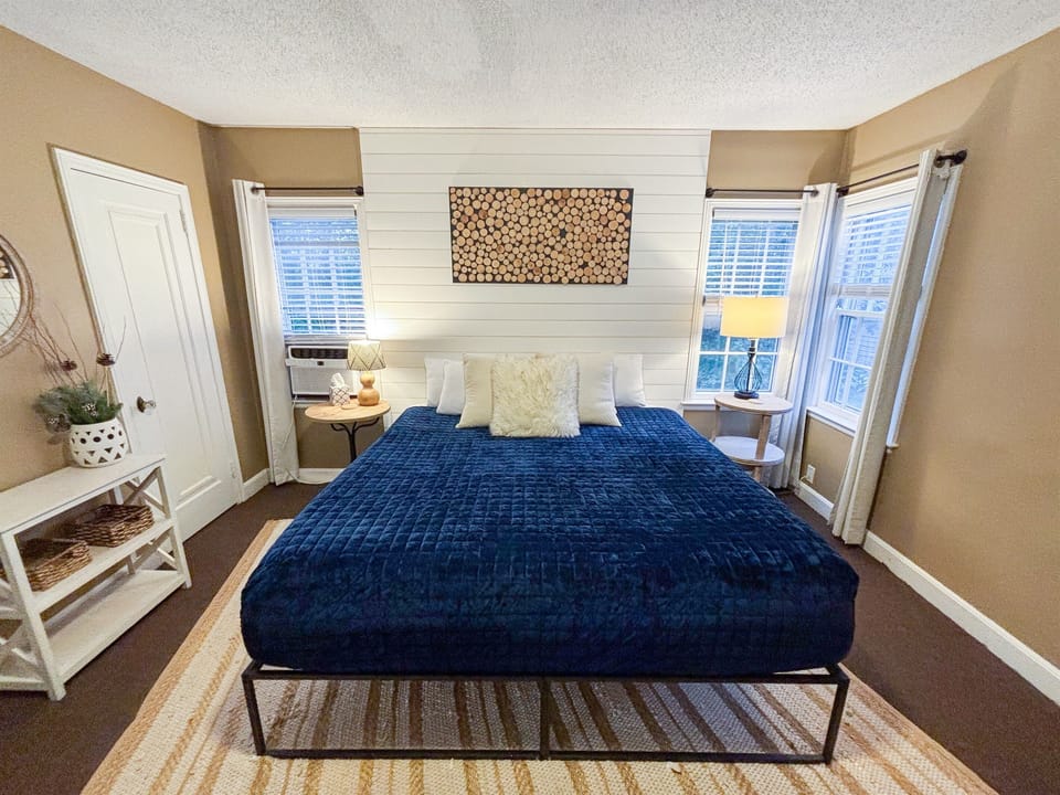 Tranquil and welcoming—enjoy ultimate comfort in our carefully curated bedroom.