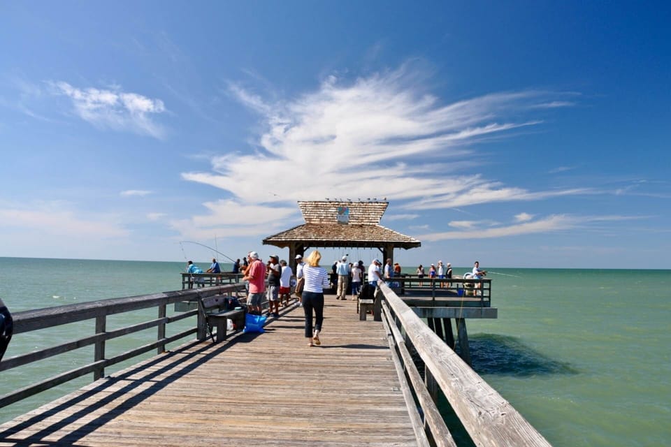 Originally built in 1888, the historic Naples Pier extends over 1,000 feet into the Gulf and serves as an iconic landmark for scenic walks and sunsets