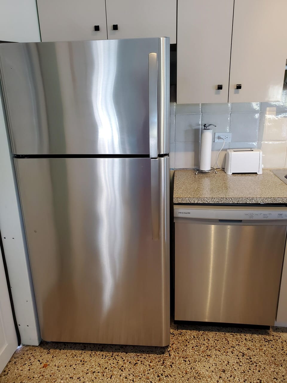 New stainless steel appliances