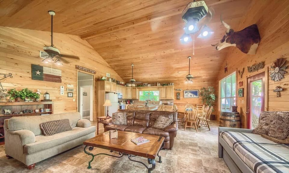 Texas Star living room and kitchen.