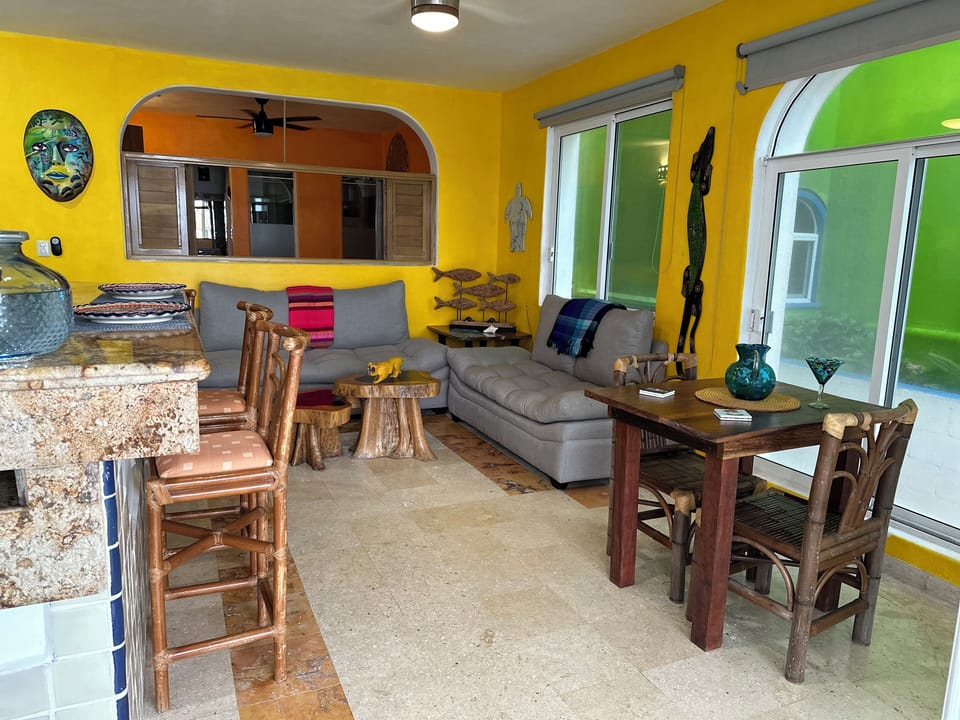 Dining and living area