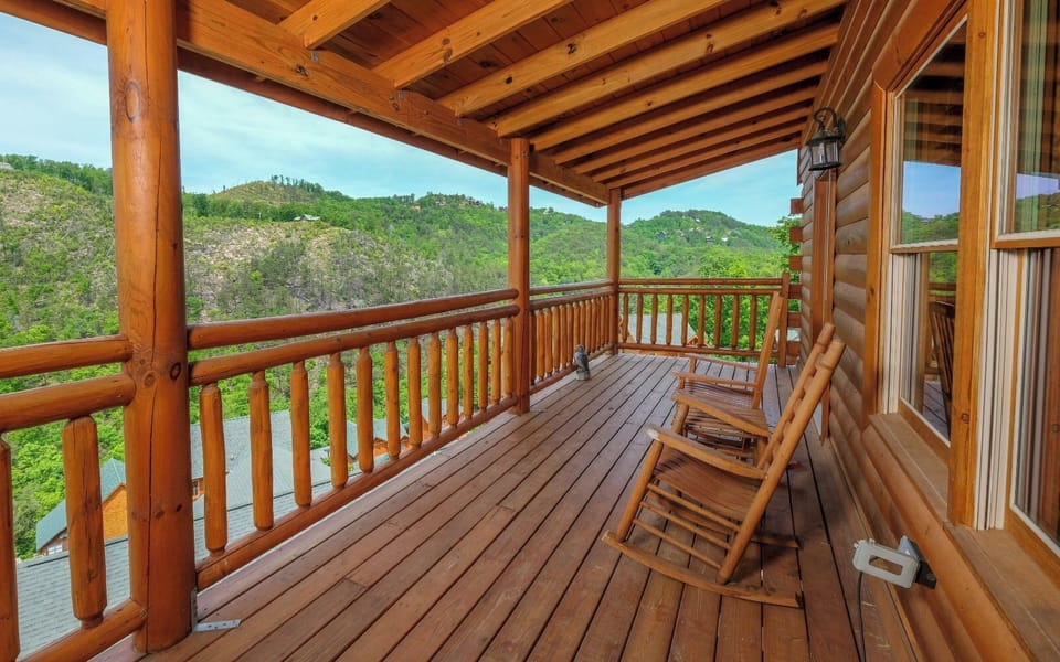 Rocking Chairs on the Deck with Beautiful Views