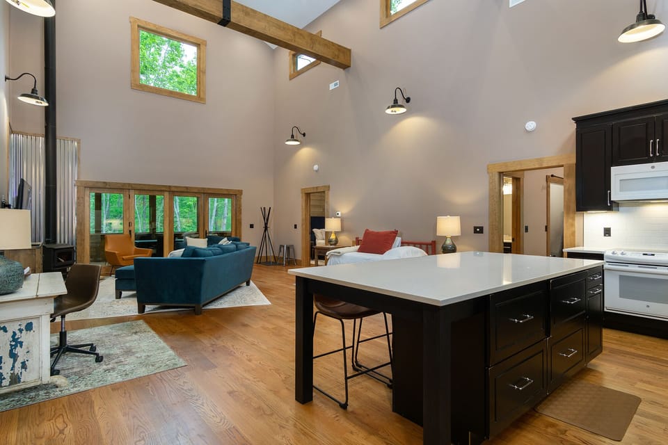 The Hideout features an open layout.