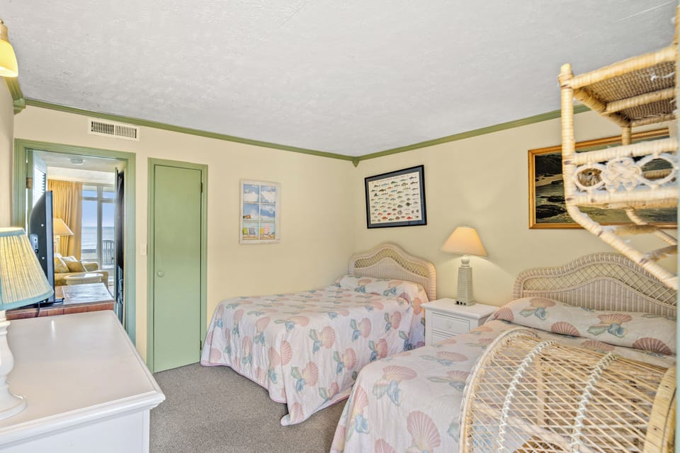 Spacious bedroom provides room for you and the kids. 