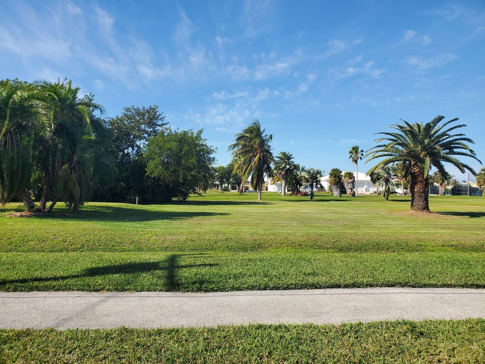 Golf Course across the street